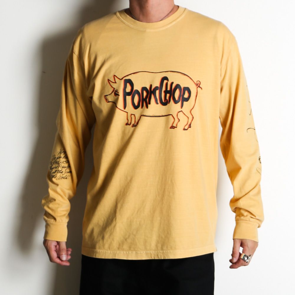 SCUM PORK L/S TEE - MUSTARD / ロングスリーブTシャツ