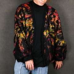 TIE DYE JQ KNIT CD / ジャガードニット カーディガン / 280201