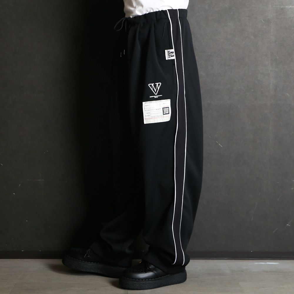 Amateur Sewn Like Track Pants - BLACK / アマチュア ソーン ライク トラックパンツ / A16PT582