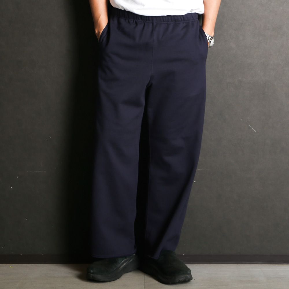 GYM PANTS - D.NAVY / オーガニックコットンヘビー吊裏毛 - ジムパンツ / A25D03PT01C
