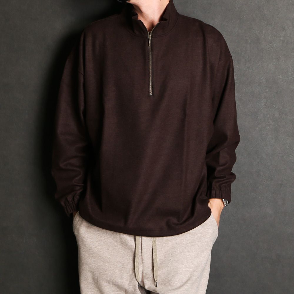 DOUBLE FACE JERSEY HALF ZIP / ハーフジップ プルオーバー / 178204