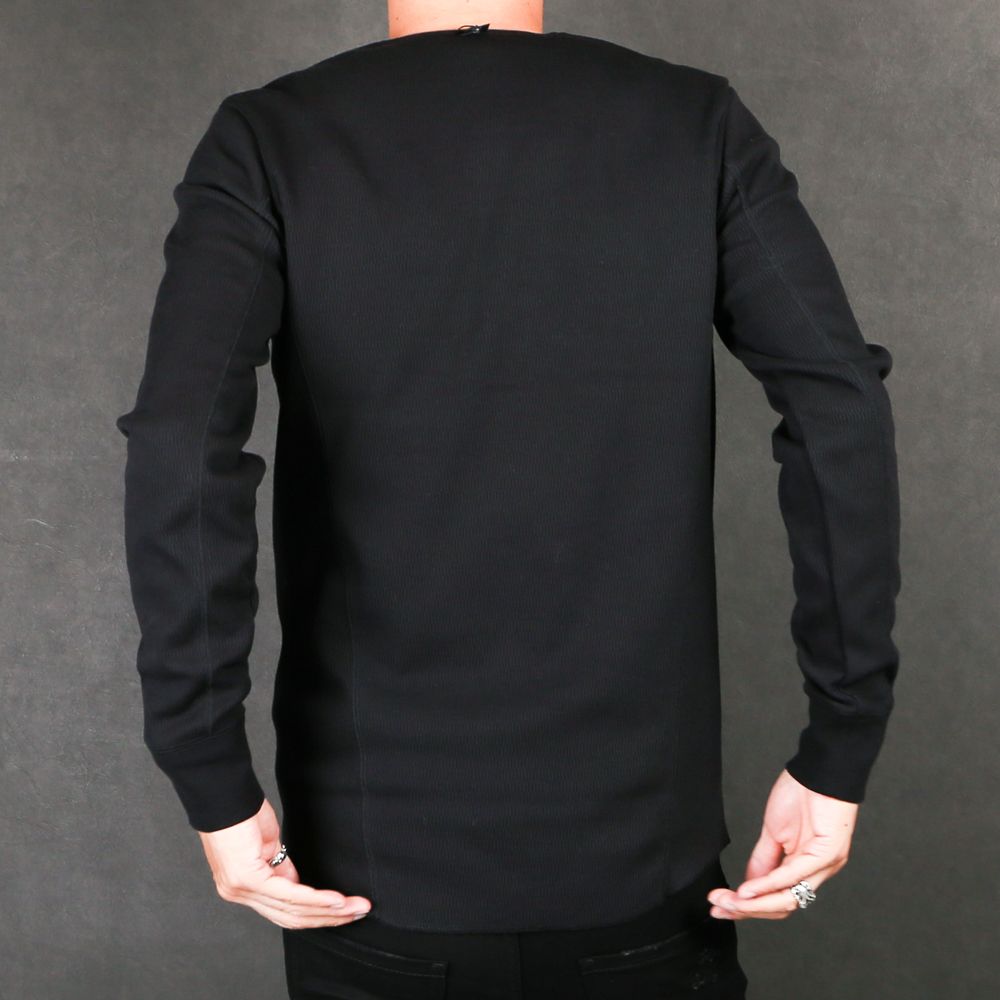 henley long-T(back boa) / ボアフリース ヘンリーネックTシャツ / 7907 lj88s