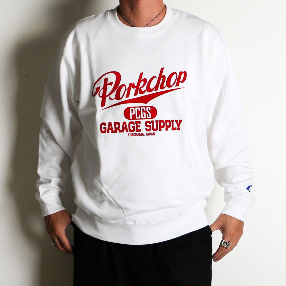 SCRIPT COLLEGE SWEAT - WHITE / スウェット