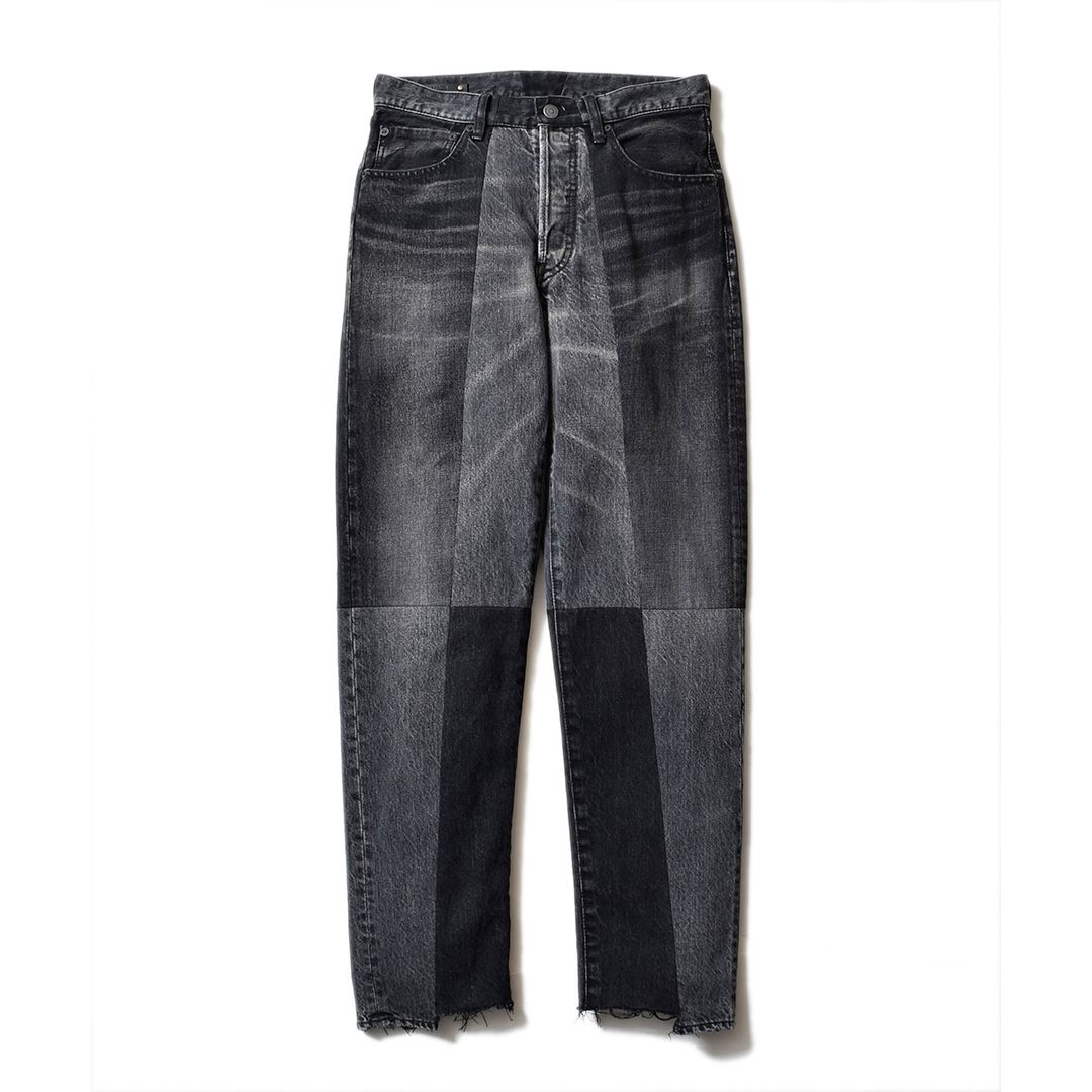 14700円公式 ストア ハイクオリティー UNUSED Chemical wash Denim