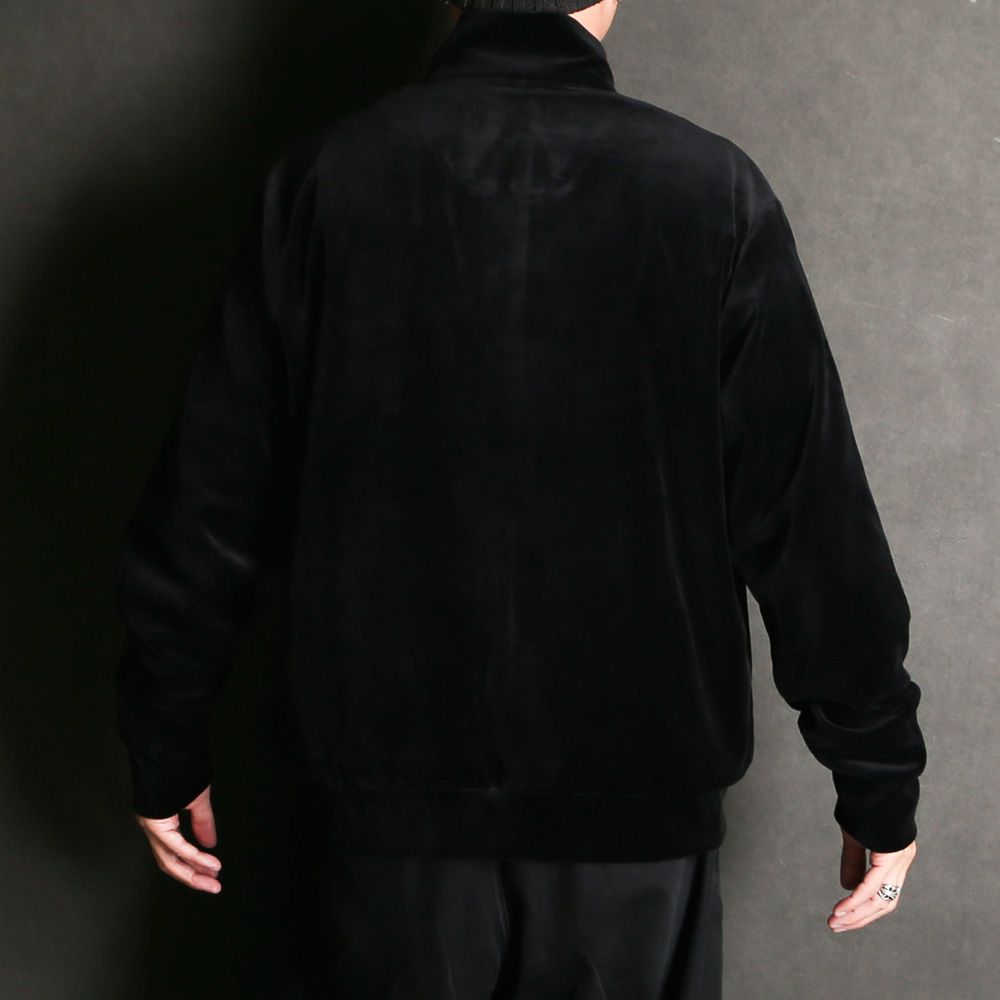 Full Zip Track Jacket - dark navy / オーガニッコットンベロア - フルジップトラックジャケット / M25C19CS01C