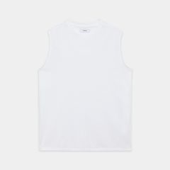 SLEEVELESS TEE - WHITE / オーガニックコットン40/2天竺 - スリーブレスTEE / M26A13CS03A