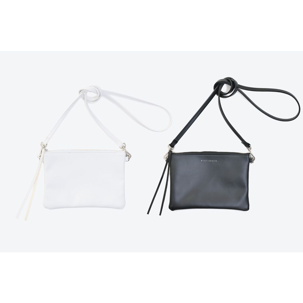 LEATHER SHOULDER BAG / PVCレザー ショルダーバッグ/ VTM-21-A-011
