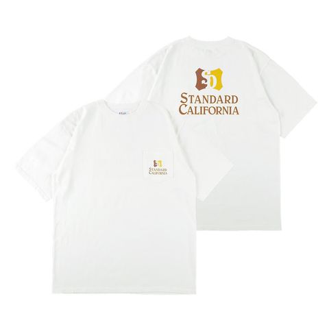 SD Heavyweight Shield Logo Pocket T - White / Tシャツ / TSOAF100