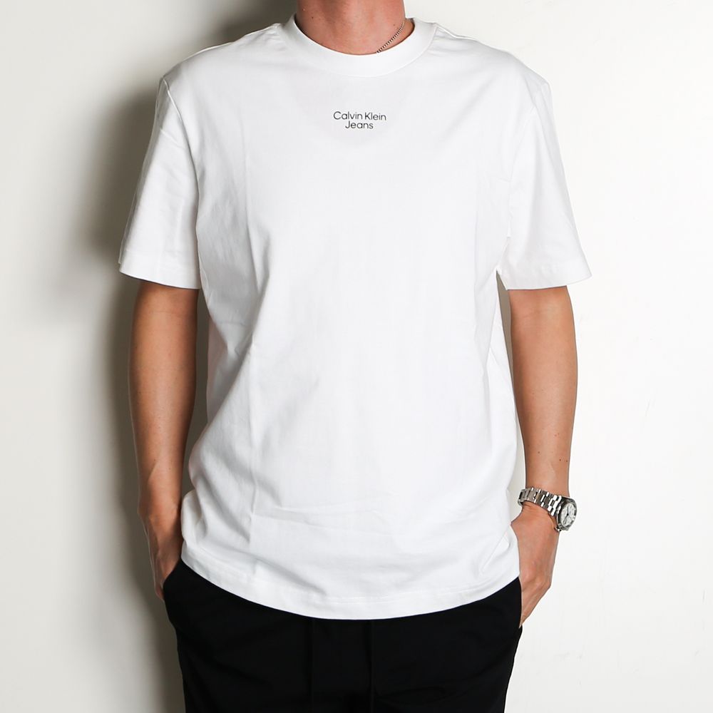 Calvin Klein Jeans - AS- STACKED MICRO BRANDING TEE / T