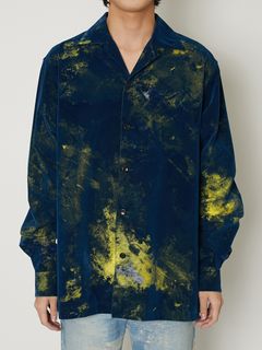 "FLOCKY + PIGMENT PRINT" SHIRTS / ミリタリーシャツ / TA23AW-SH027