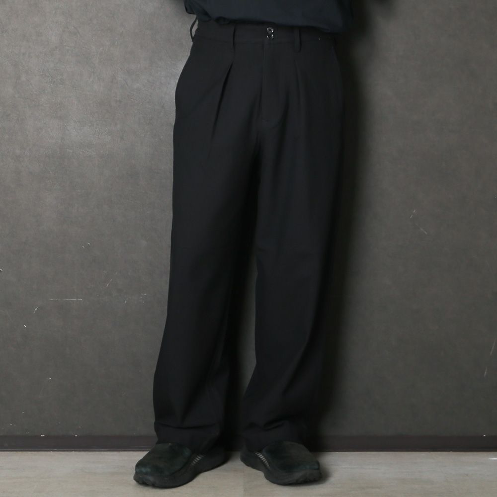 WARM SLACKS - BLACK / スラックス / VTM-26-P-118