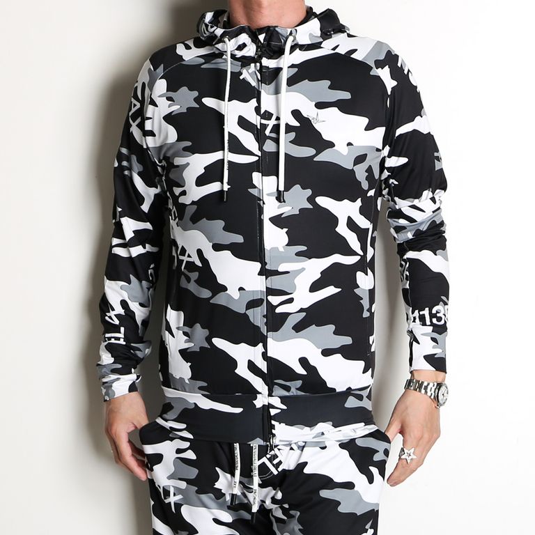 1PIU1UGUALE3 RELAX - CAMO LOGO HOODIE / ジップアップパーカー / USO-23031 | chemical  conbination