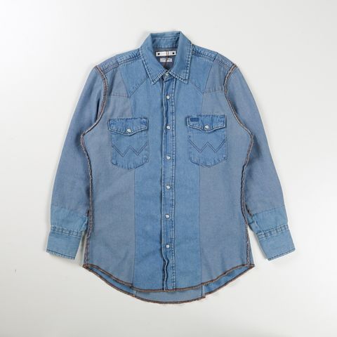 【サイズ 2】 OLD PARK×MINEDENIM / Inside_out Western SH / MND-25SSOP001