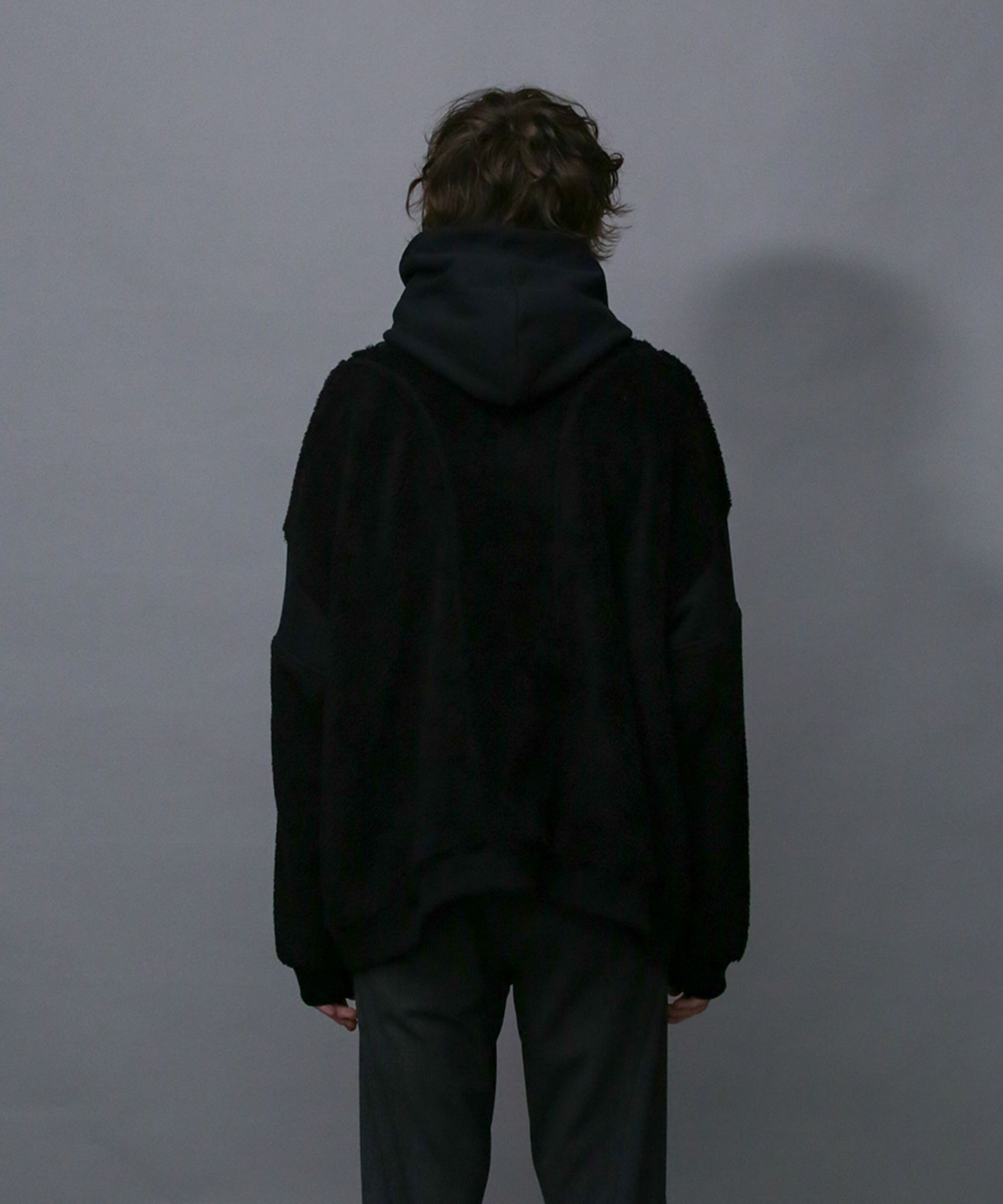 BOA×SWEAT HOODIE / ボア×スウェット ハーフジップパーカー / 179203