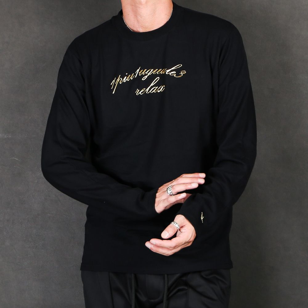 GOLD LOGO PRINT L/S / ゴールドロゴ ロングスリーブTシャツ / UST-20016