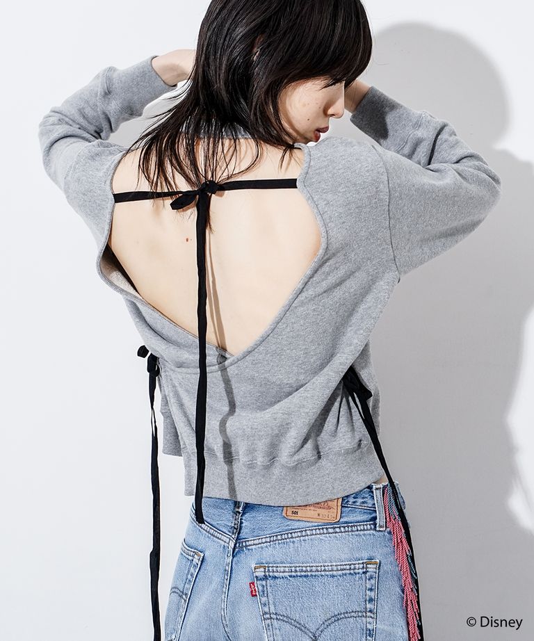 FACETASM - MICKEY SWEAT WITH OPEN-BACK / スウェット / MIMI-SW-W01 