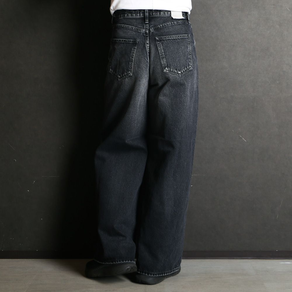 ×HAGUN / WIDE PIPE DENIM PANTS - BLACK / バギーシルエット デニムパンツ / VTM-25-P-103