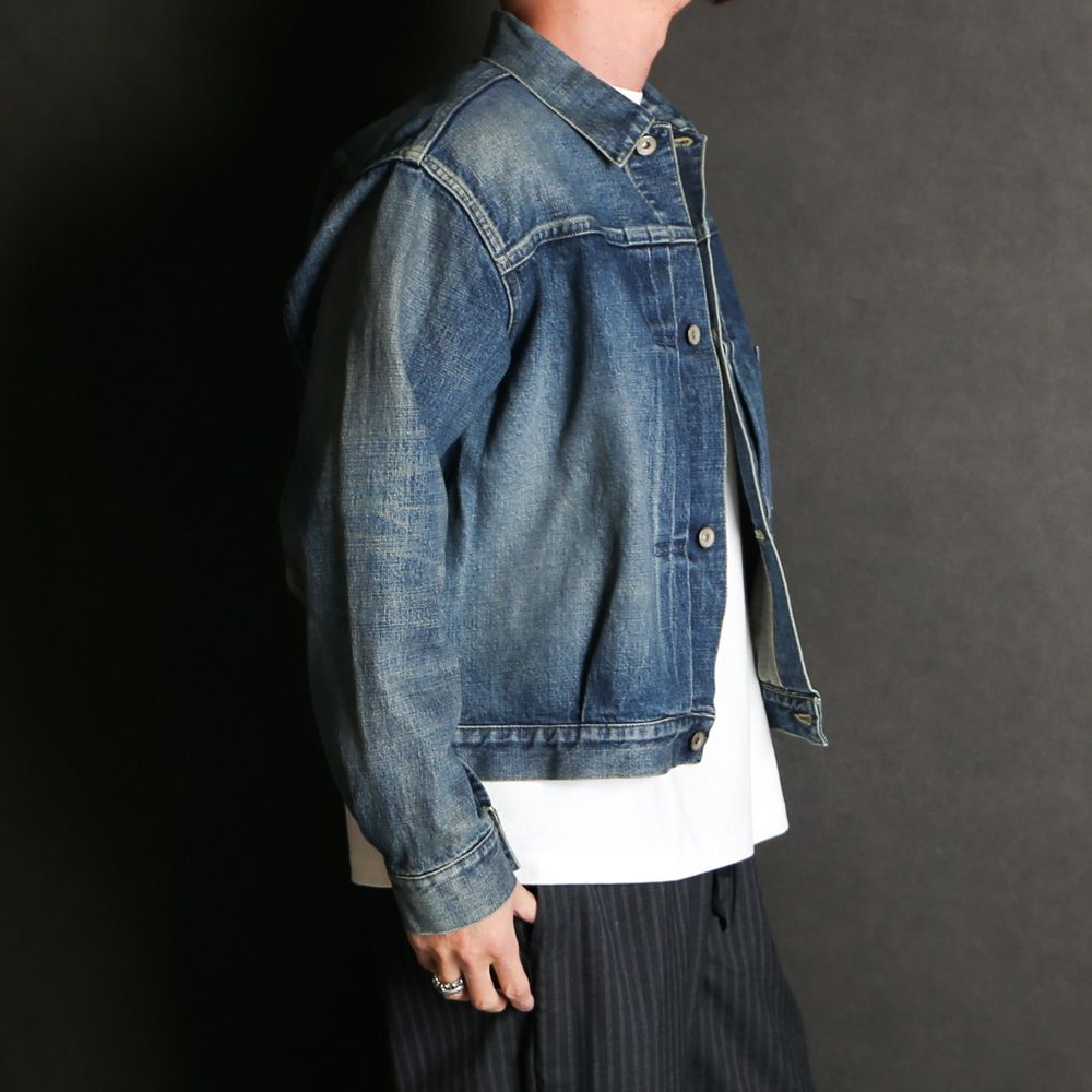 DENIM JACKET - INDIGO V.W / オーガニックコットン 13.5oz セルビッチデニム - TYPE-1 デニムジャケット / M26A10BL11C