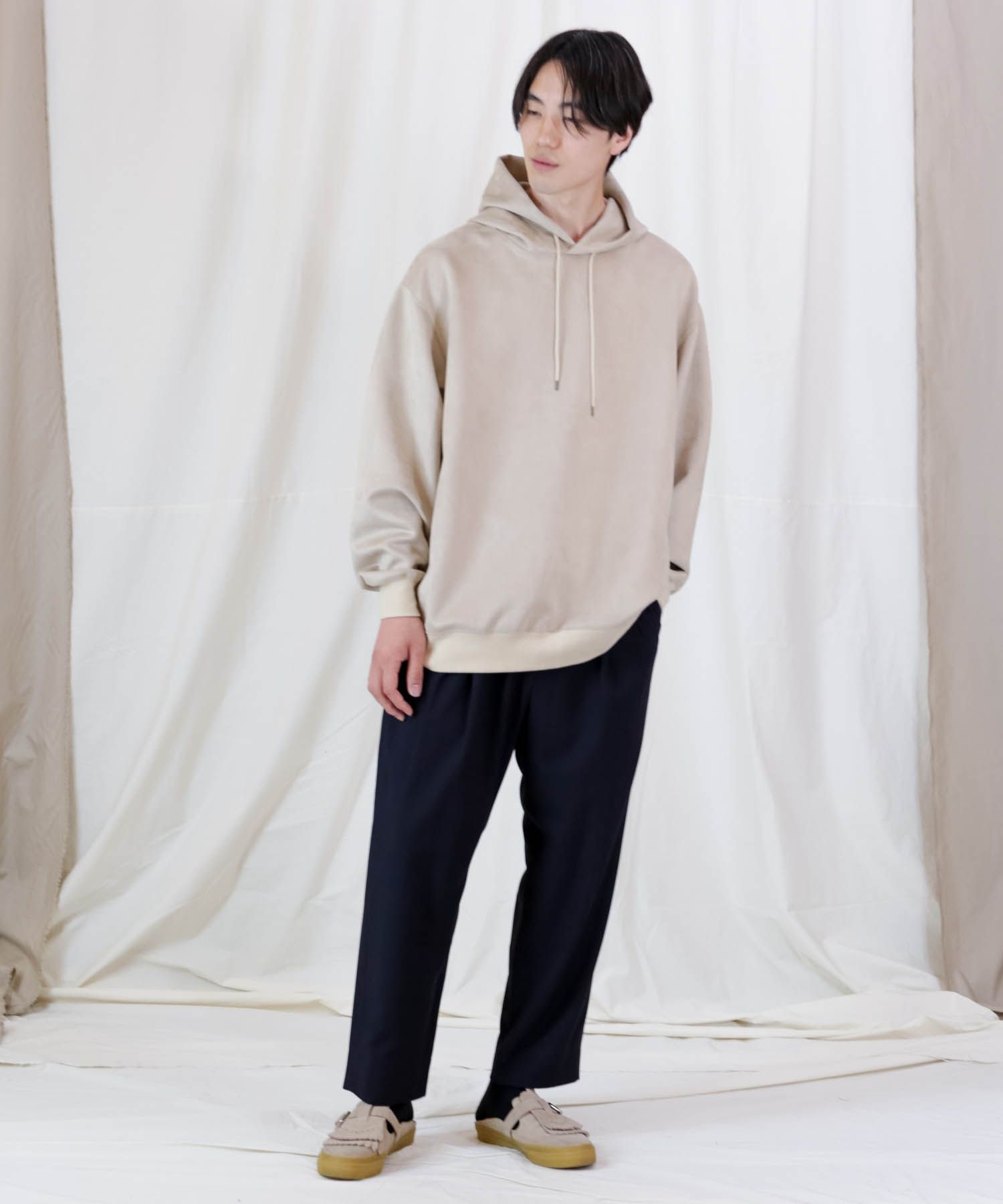 RY TYPEWRITER CLOTH 2TUCK PT / サルエル 2タックテーパードパンツ / 479107