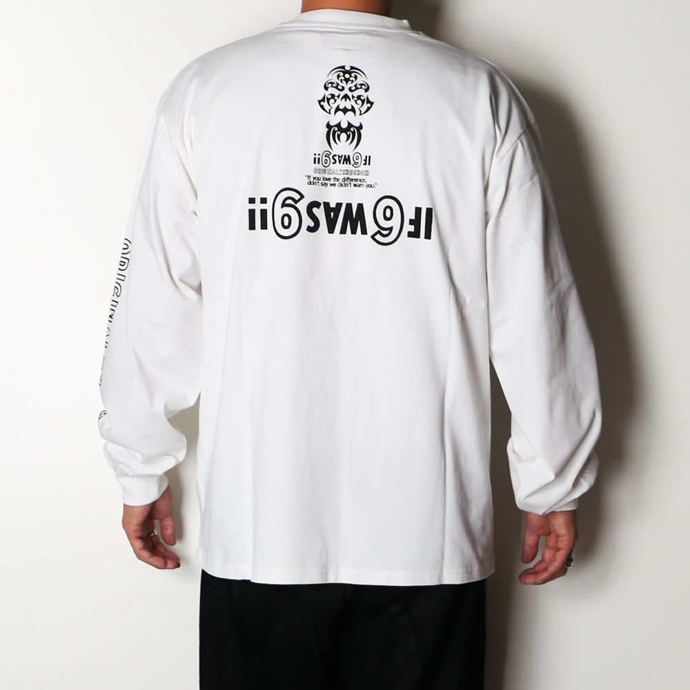 " HIDEANDSEEK × Toru Nishiura " / Original L/S Tee - WHT / Tシャツ / H30th-091526