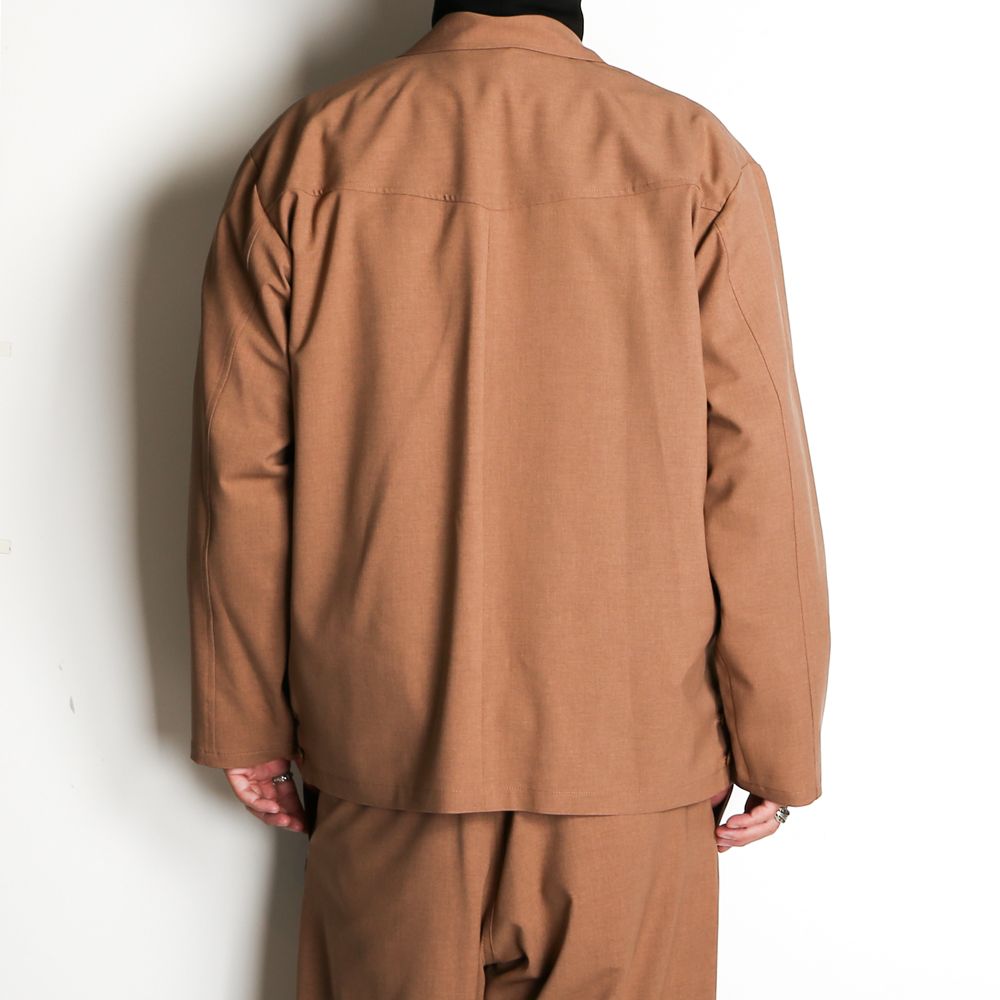 WORSTED WOOL-LIKE TWILL JK / シャツジャケット / 378205
