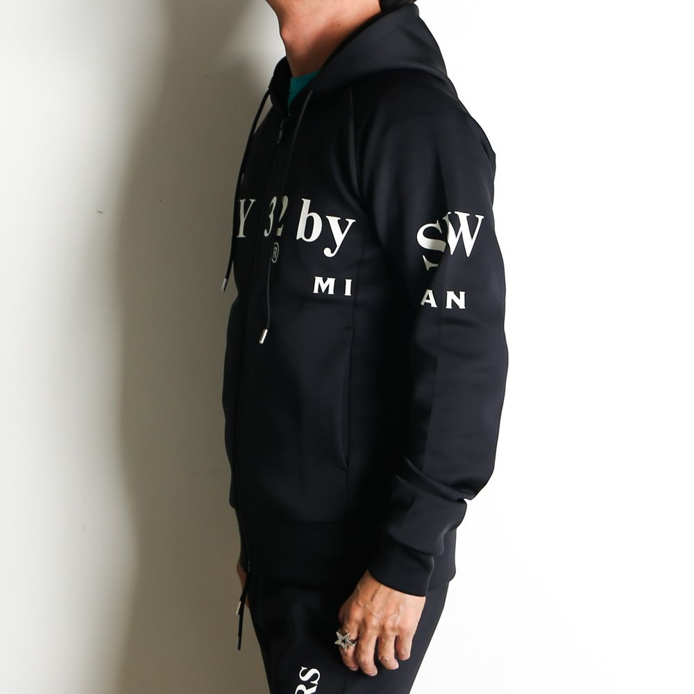 DOUBLEKNIT SEPARATE GRAPHIC ZIP HOODIE / ジップアップ パーカー / 15515