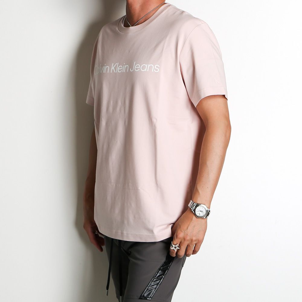 【ラスト1点-サイズXL】 A- SS REG INSTIT LOGO TEE - SEPIA ROSE / Tシャツ / J321612