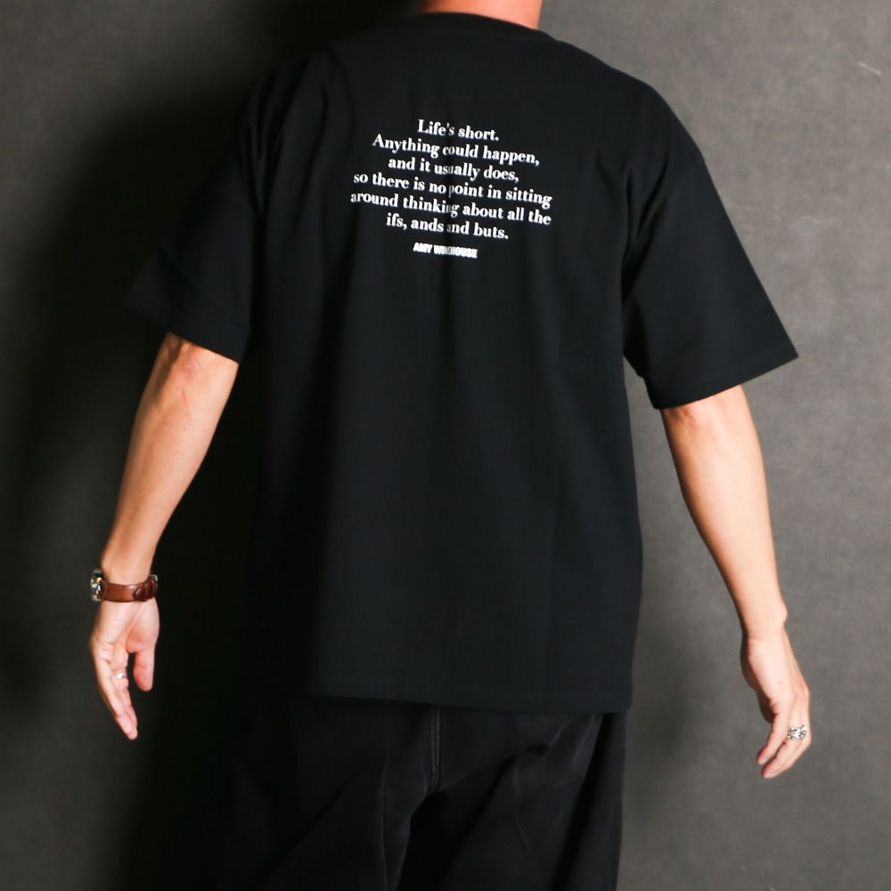 Amy Winehouse "Profile" Photo S/S Tee - BLK / MND-AMW001