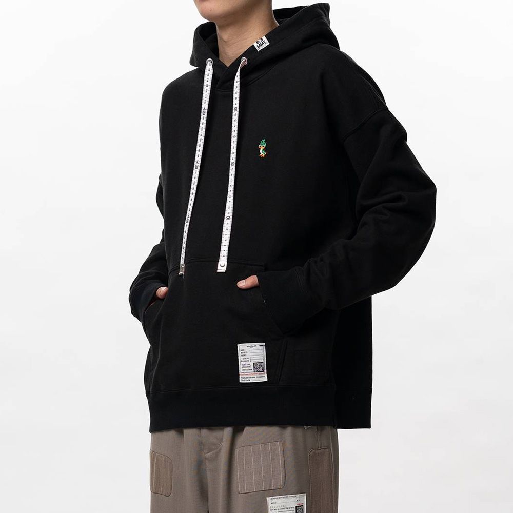 Leon Embroidery Hoodie - BLACK / レオン エンブロイダリー フーディー / J16HD791