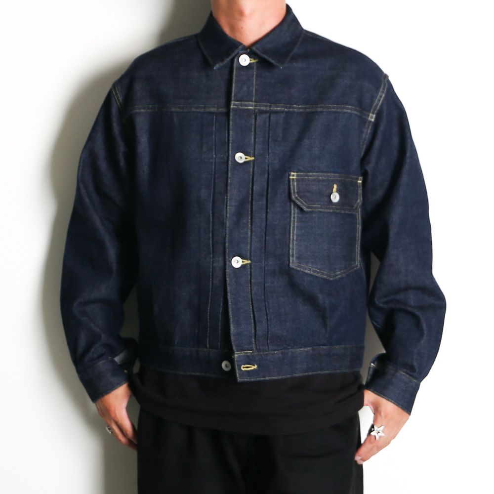 Type-1 Denim Jacket - Indigo O.W / オーガニックコットン 13.5oz セルビッチデニム - TYPE-1 デニムジャケット / M26C07BL01C