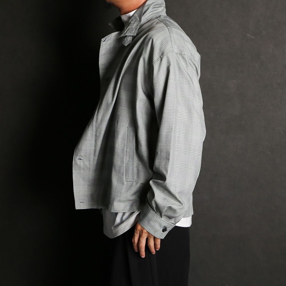 Iroquois - T/R GLEN CHECK ZIP SH / グレンチェック シャツ