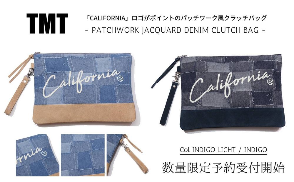 《TMT》 -PATCHWORK DENIM CLUTCH- "数量限定"予約受付開始！