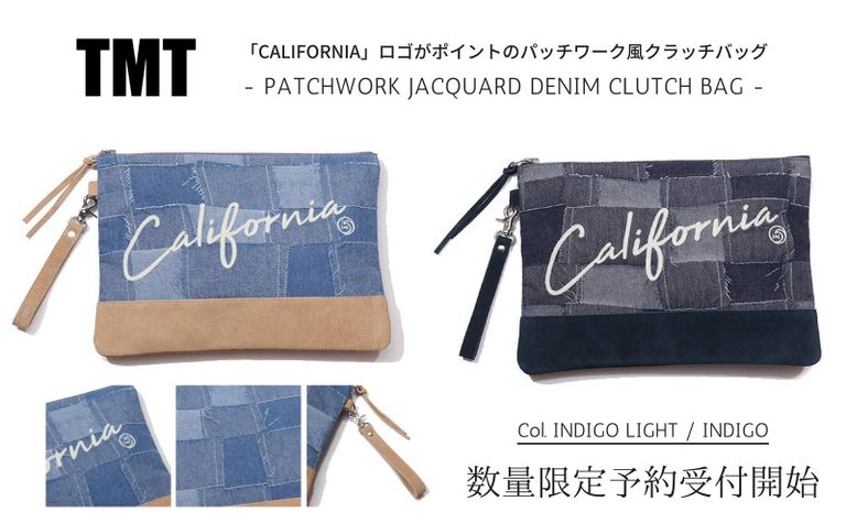 《TMT》 -PATCHWORK DENIM CLUTCH- "数量限定"予約受付開始！