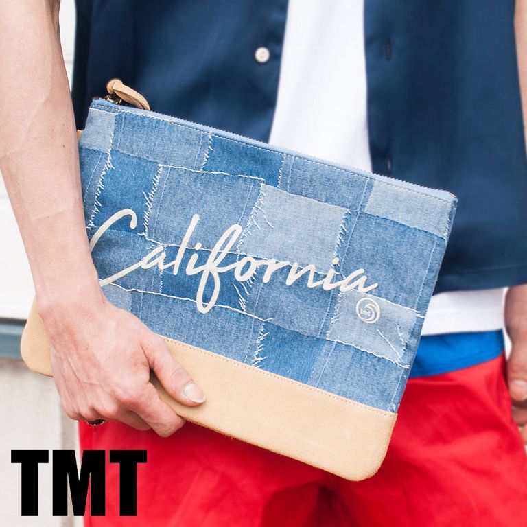 【TMT】 パッチワーク風のクラッチバッグ