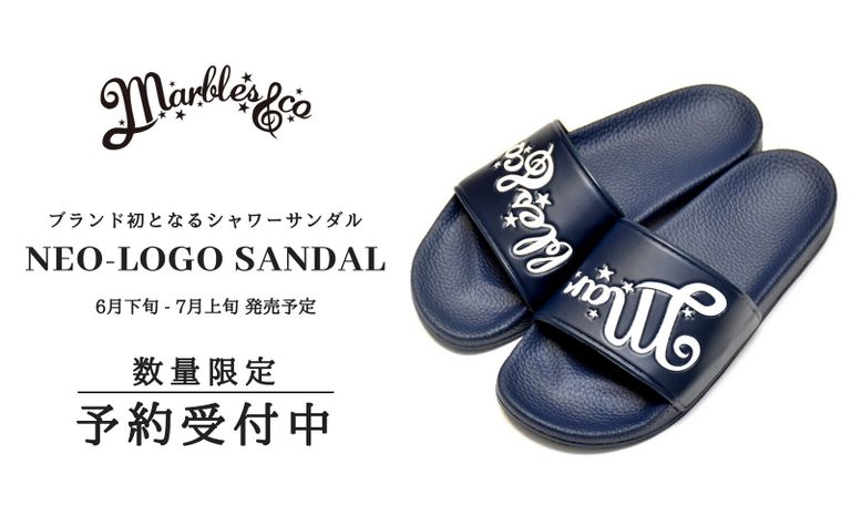 予約受付開始! 《Marbles》ブランド初となる"男女兼用"シャワーサンダル