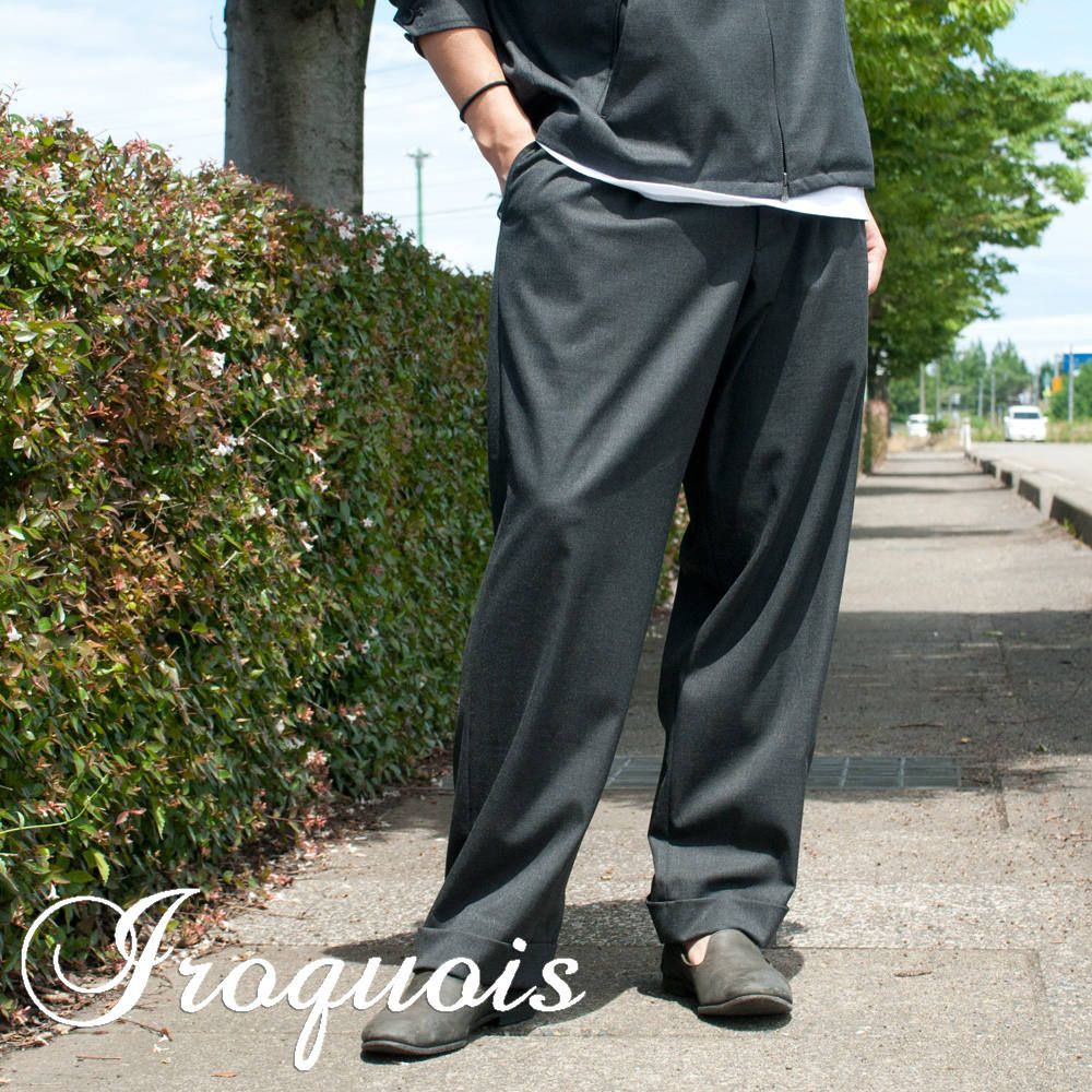 【Iroquois】2タックワイドスラックス