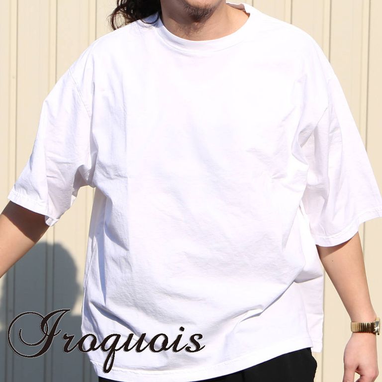 《Iroquois》テーマカラーで製品染めしたワイドスリーブBIG Tシャツ