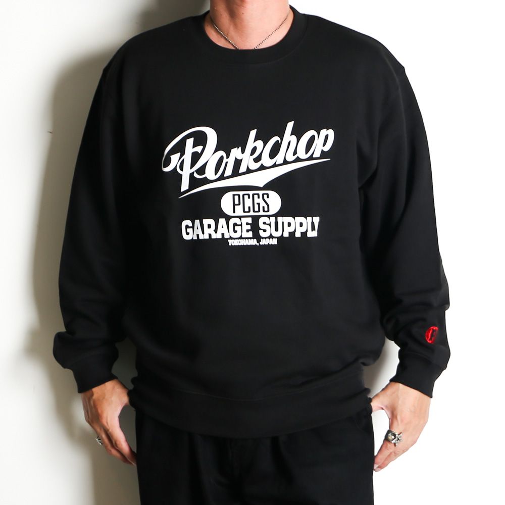 SCRIPT COLLEGE SWEAT - BLACK / スウェット