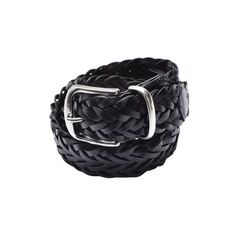 Leather Semi Wide Mesh Belt - BLK / MDLBT003