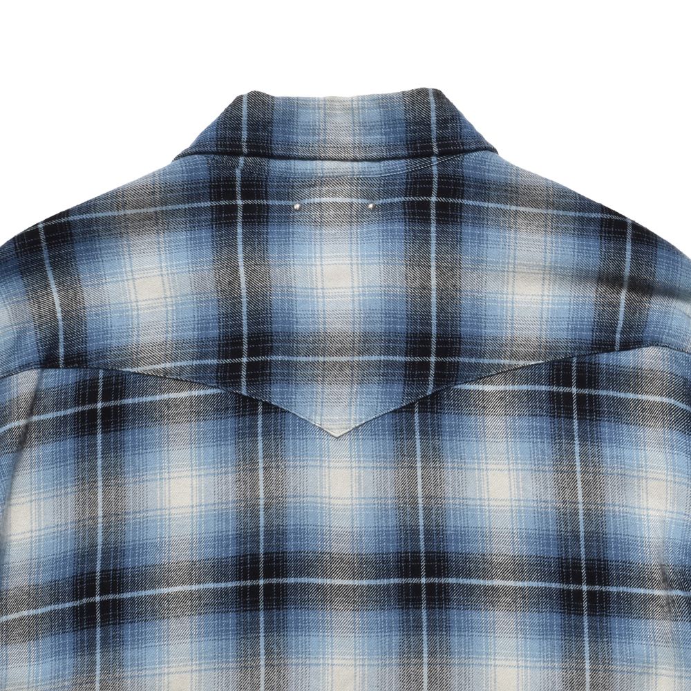 R.Flannel Ombre Western Shirt  - BPT / MDFBF10502