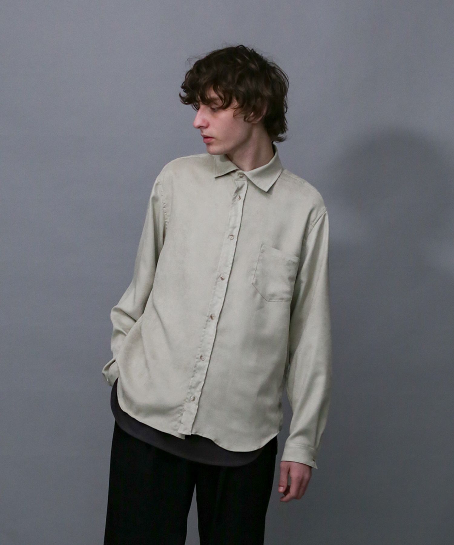 ECO SUEDE SH / エコスエード プレーンシャツ / 379207
