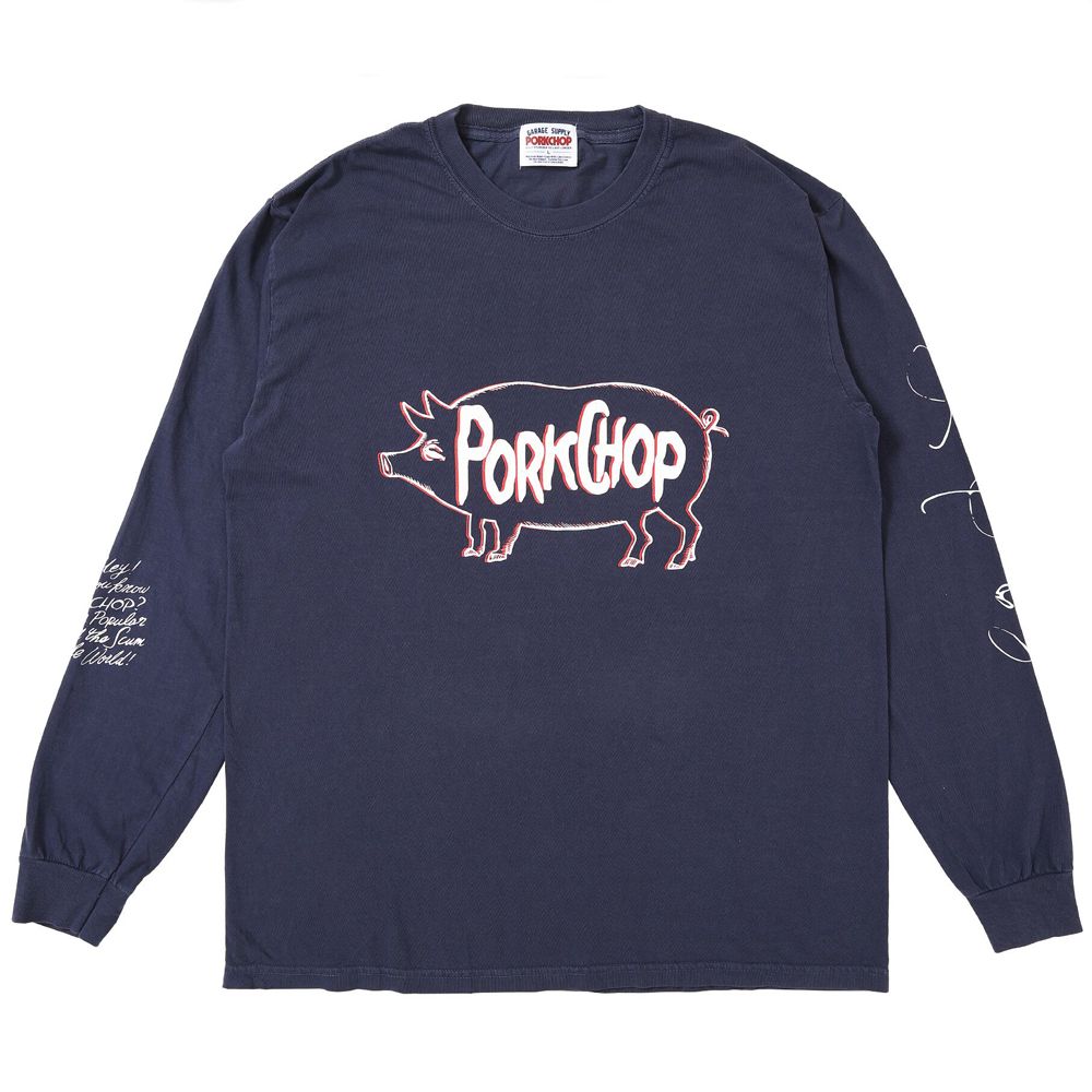 SCUM PORK L/S TEE - NAVY / ロングスリーブTシャツ