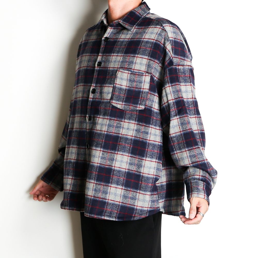 VICTIM - BIG CHECK SHIRTS JACKET / オーバーサイズ シャツジャケット