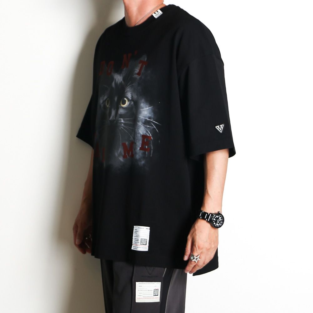 Cat Printed T-shirt - BLACK / キャット プリント Tシャツ / J17TS823