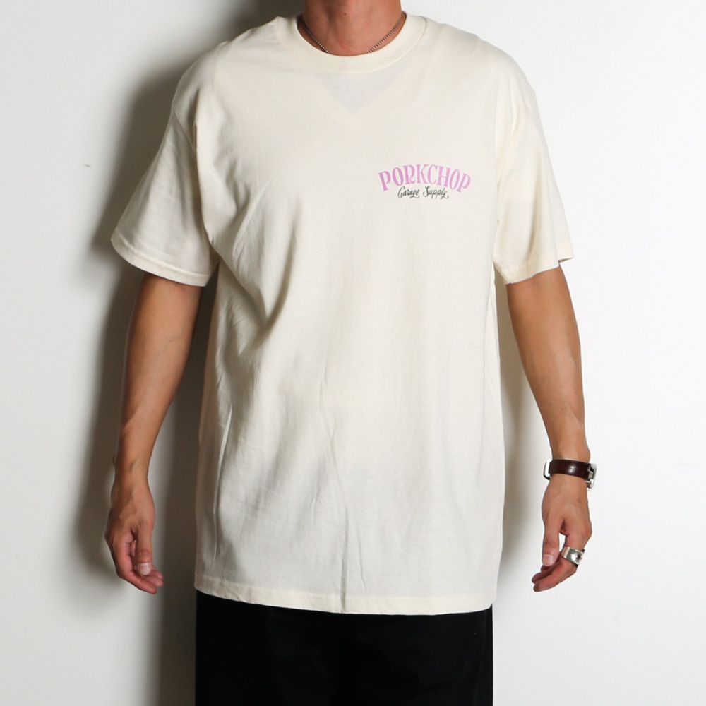 PCP BACK TEE - CREAM / ショートスリーブTシャツ