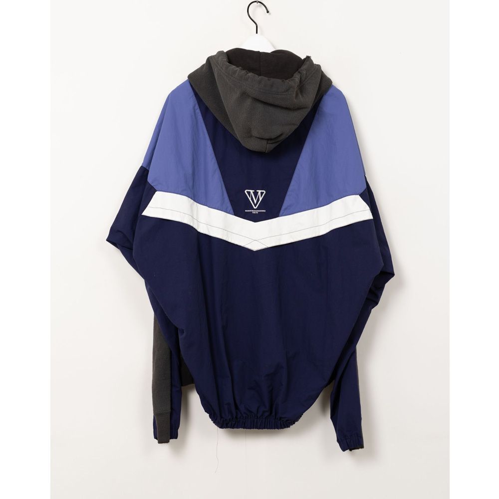 Track Jacket Combined Parka - BLACK / トラックジャケット コンバインド パーカー / A16PK571