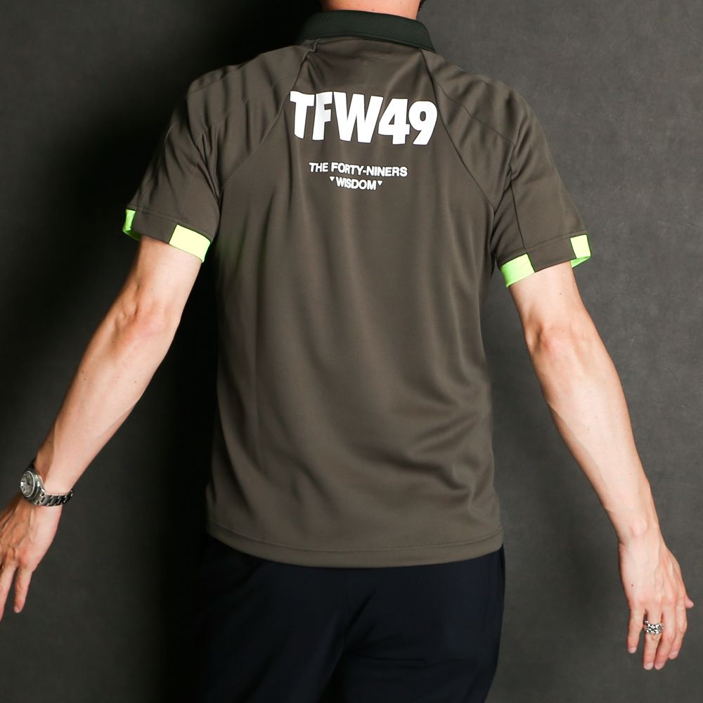 TFW49 CU07 ROF POLO ポロシャツ カーキ TFW49 - LONG SLEEVE POLO | ポロシャツ | カーキ | ブラック
