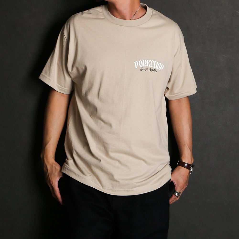 PCP BACK TEE - SAND / ショートスリーブTシャツ