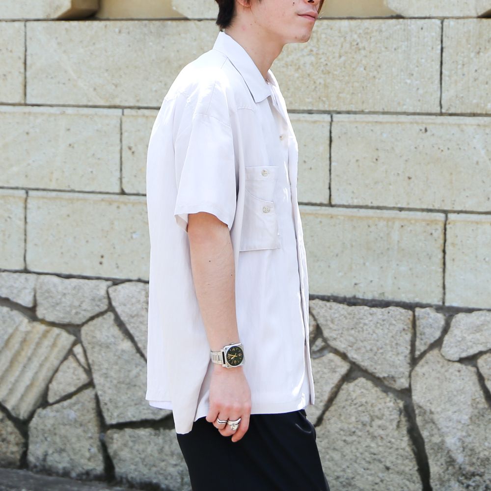 TE TWILL WIDE WESTERN H/S SH / ウエスタンヨーク ワイドシルエットシャツ / 379116