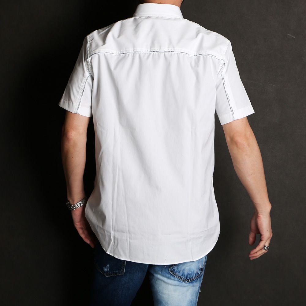 LOGO PIPING RELAXED SHIRT / 半袖シャツ / J323581